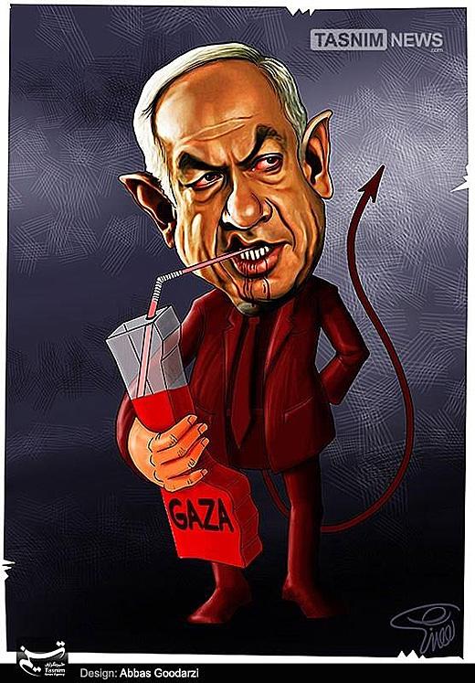 Vampire Netanyahu (by Abbas Goodarzi - 2014)