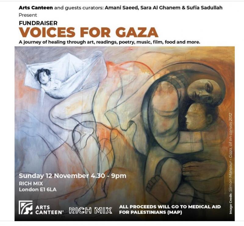 Voices For Gaza (by Sliman  Mansour - 2023)