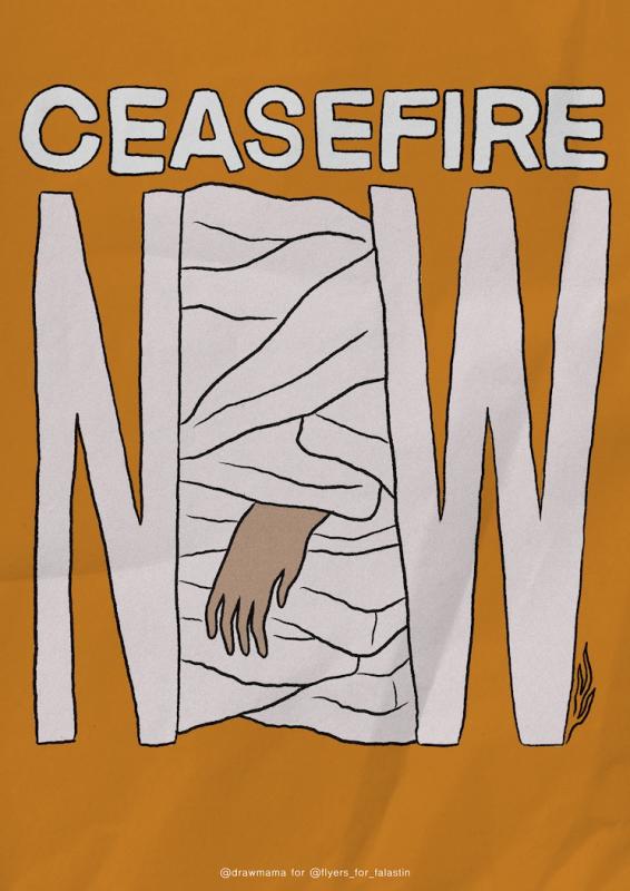 Ceasefire Now - @drawmama (by @drawmama - 2023)