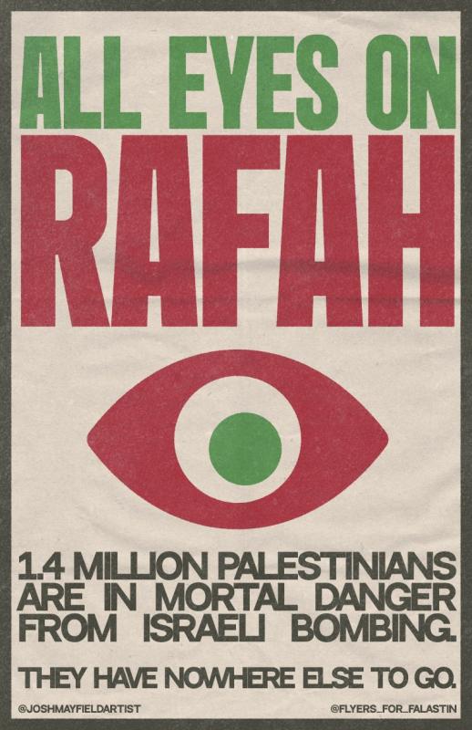 All Eyes On Rafah (by Josh Mayfield , @joshmayfieldartist - 2024)