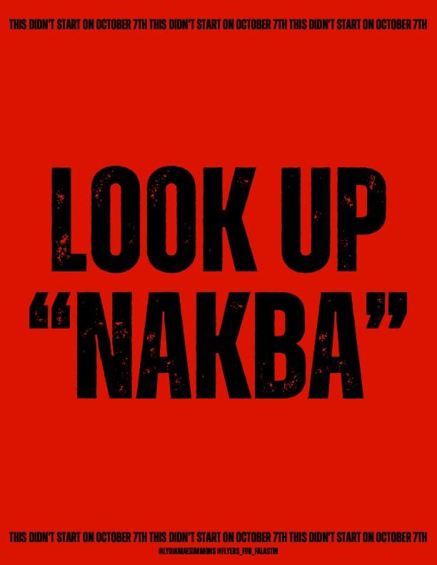 Look Up "Nakba" (by @lydiamaesimmons - 2024)
