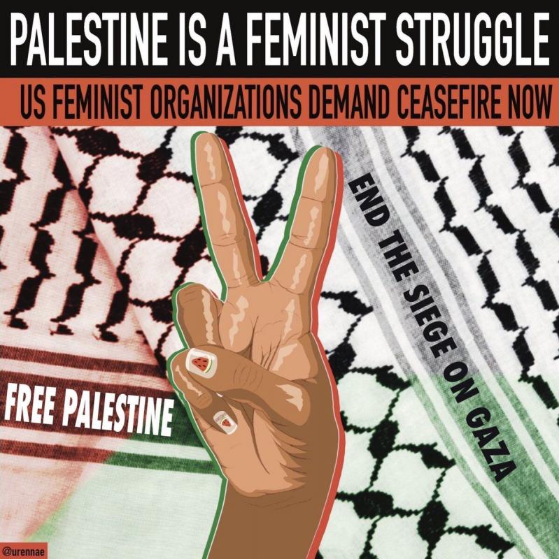 Palestine Is A Feminist Issue (by @urennae - 2023)