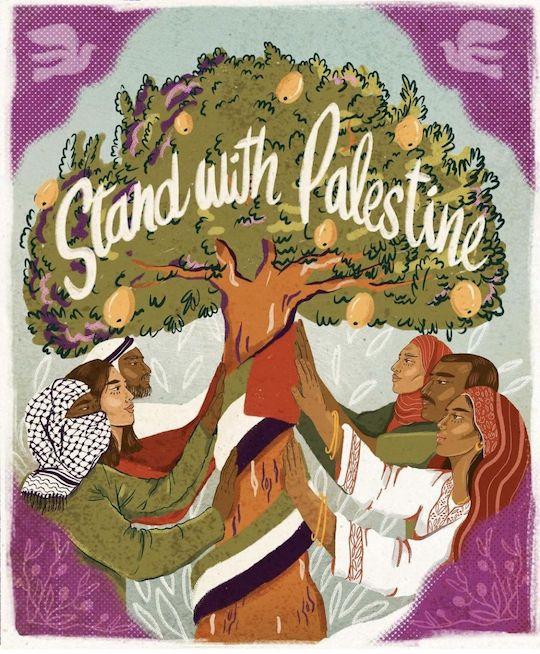 Stand With Palestine - Chouk (by Assala Chouk - 2023)