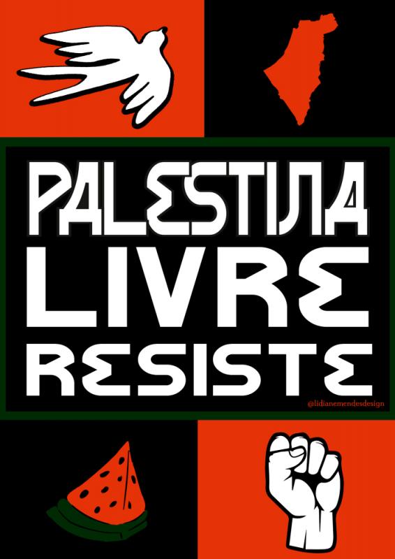 A Free Palestine Resists (by Lidiane Araujo Mendes - 2023)