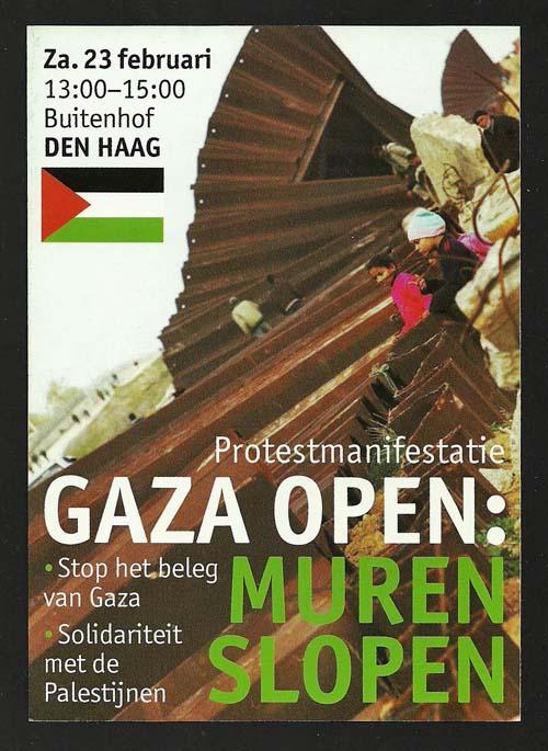 Gaza Open: Muren Slopen (by Contemporary Bart - 2008)