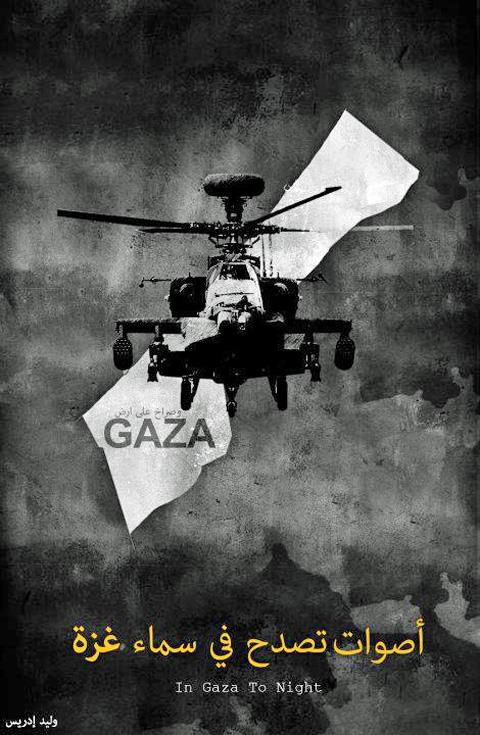 Roaring Noises In the Skies of Gaza  (by Waleed  Idrees - 2012)