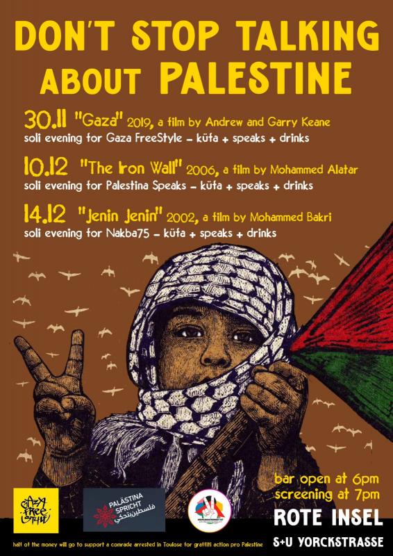 Don't Stop Talking About Palestine (by Jesse  Purcell - 2023)