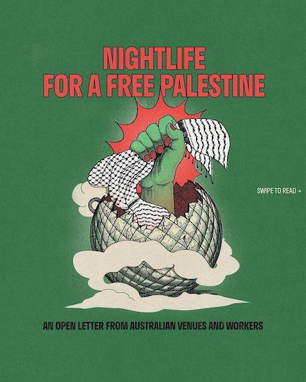 Nightlife for A Free Palestine (by Louis Jaccoud - 2023)