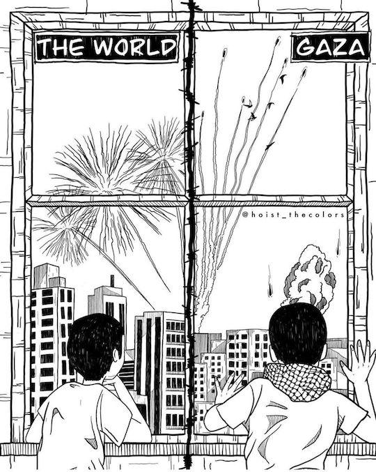 The World - Gaza (by Hadil Alsafadi - 2023)