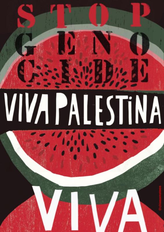 Viva Palestina Viva  (by @chiesamateos - 2024)