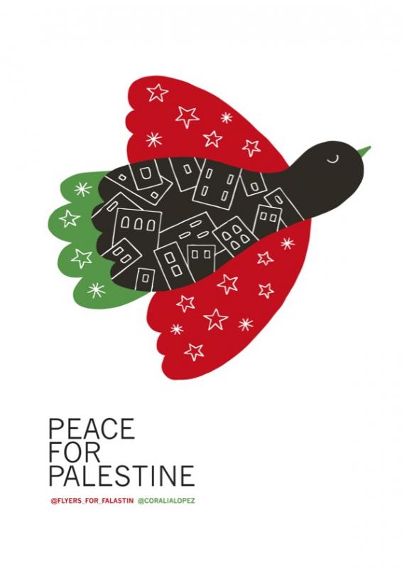 Peace For Palestine - @coralialopez (by @coralialopez - 2024)