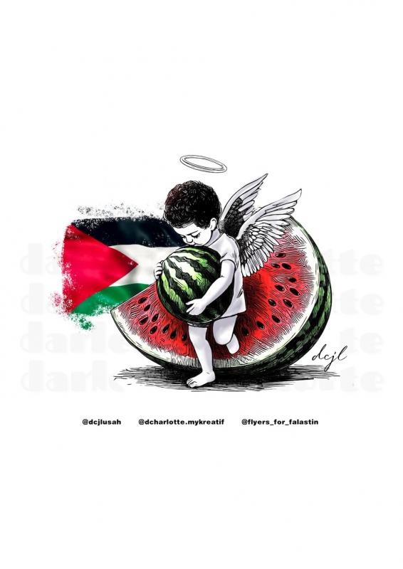 Angel of Palestine (by @dcjlusah - 2024)