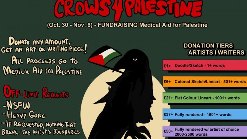 Crows 4 Palestine (by Research in Progress  - 2023)