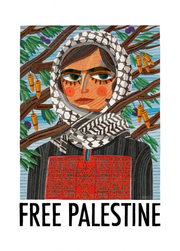 Palestinian Woman (by Hassan Manasrah - 2023)