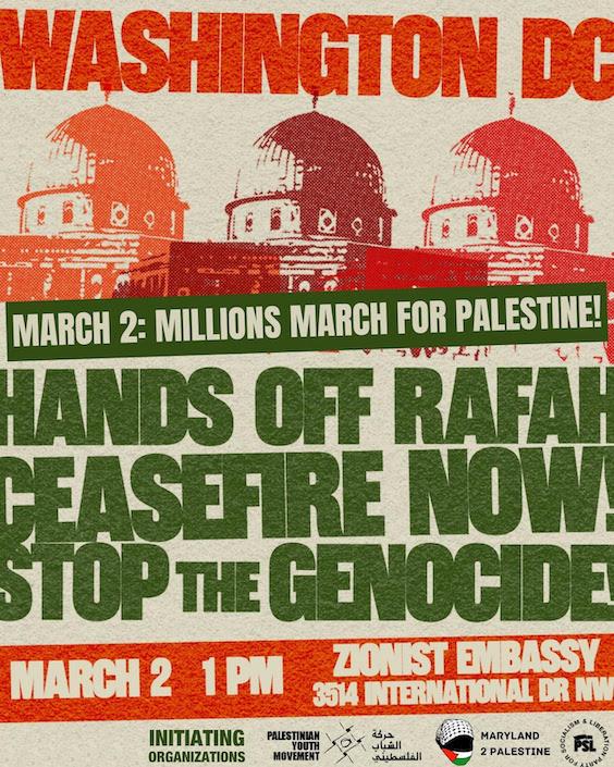 March 2 - 1PM - Zionist Embassy (by Research in Progress  - 2024)