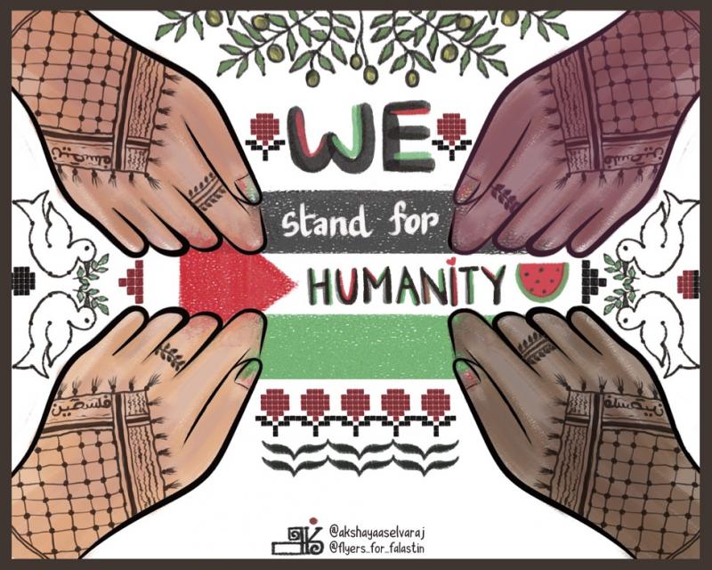 We Stand for Humanity (by @akshayaaselvaraj - 2024)