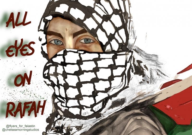 All Eyes On Rafah - @chelseamorningstudios (by @chelseamorningstudios - 2023)
