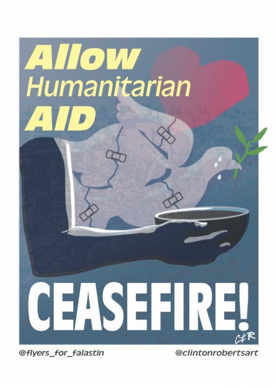 Allow Humanitarian Aid - @clintonrobertsart  (by @clintonrobertsart - 2024)