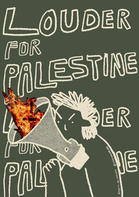 Louder For Palestine (by @misoramastudio - 2024)