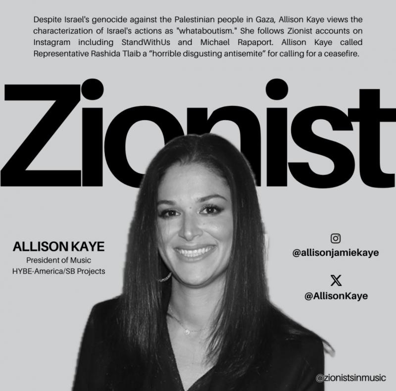 Allison Kaye - Zionist (by Deliberately / Collectively / Anonymous - 2024)