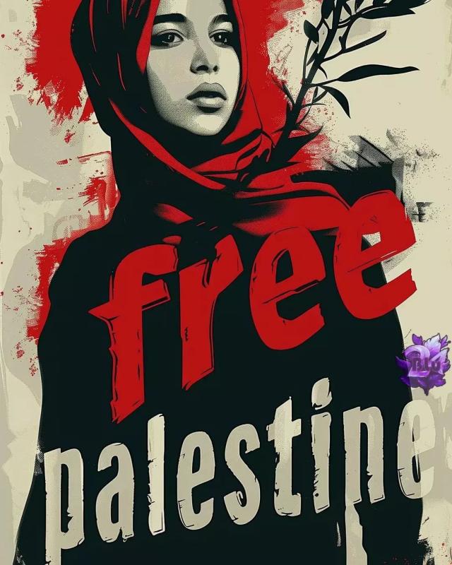 Free Palestine - Davis (by Derrick Davis - 2024)
