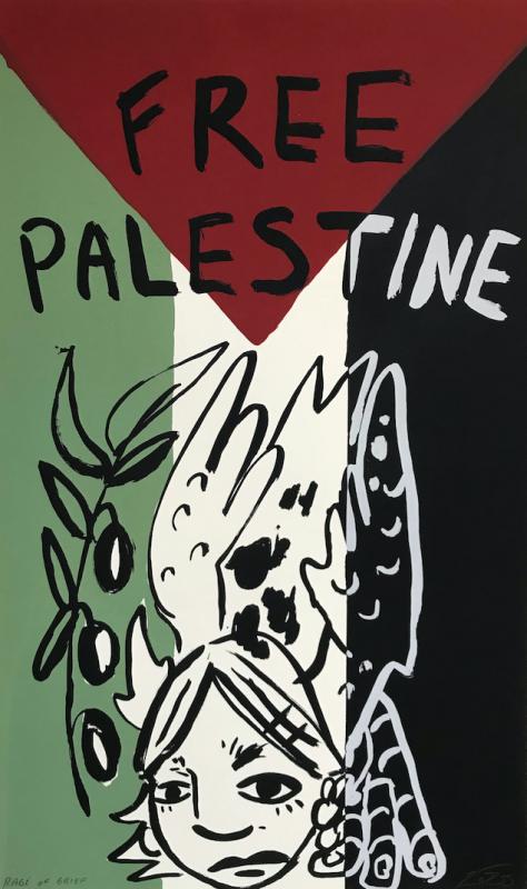 Free Palestine - Miller (by Dilara Miller - 2023)
