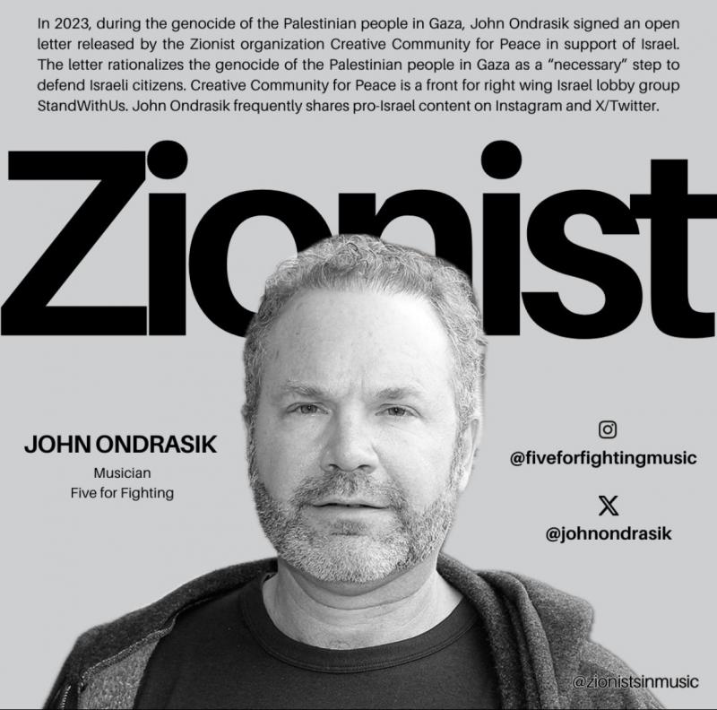 John Ondrasik - Zionist (by Research in Progress  - 2024)