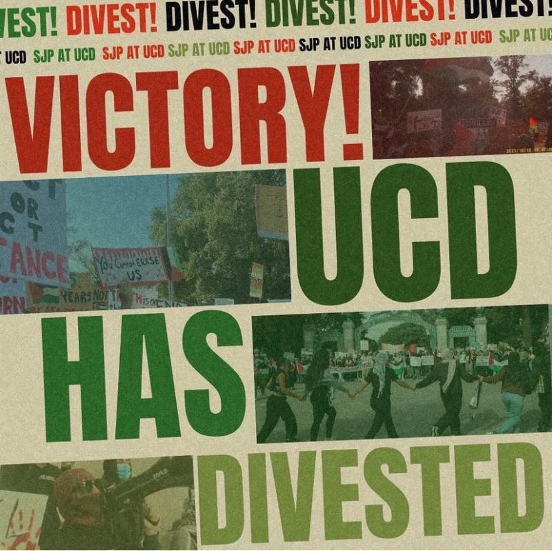 Victory! UCD Has Divested! (by Research in Progress  - 2024)