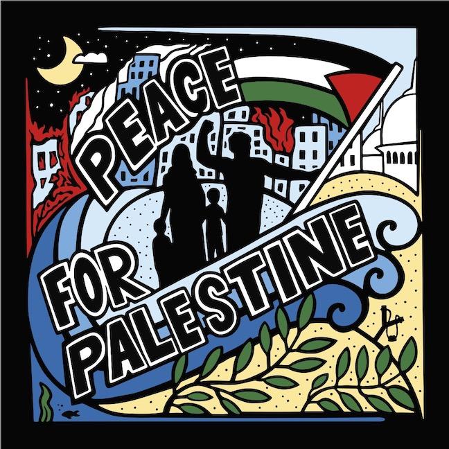 Peace For Palestine - @mason_stich (by Mason Stich, @mason_stich - 2024)