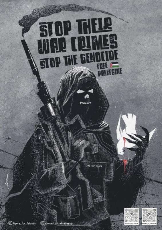 Stop Their War Crimes (by @ahmed_ali_elhabashy - 2024)