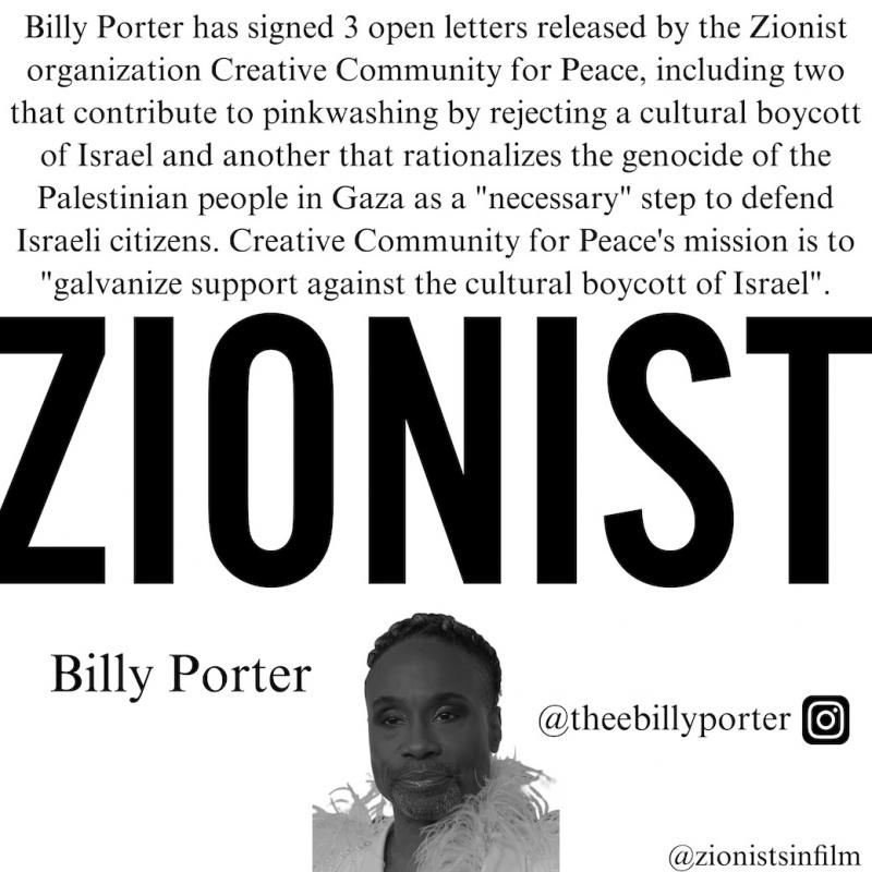 Billy Porter - Zionist (by Research in Progress  - 2024)