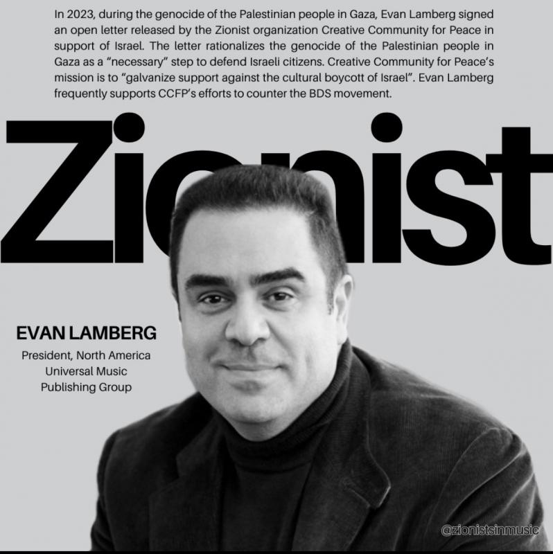 Evan Lamberg - Zionist (by Research in Progress  - 2024)