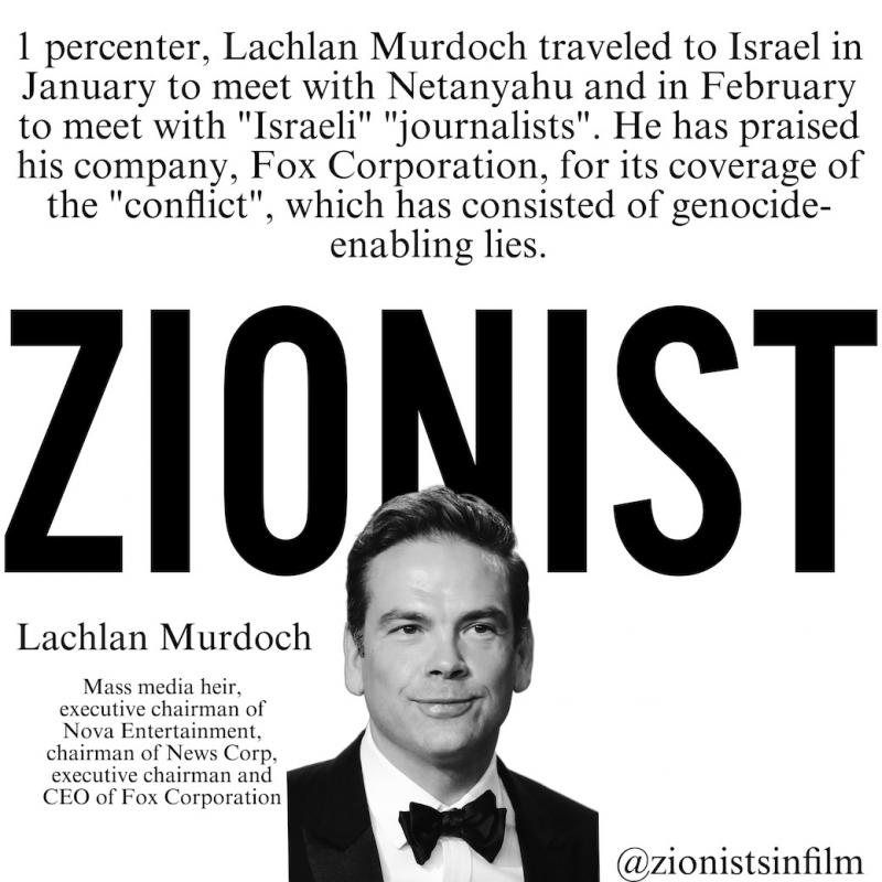 Lachlan Murdock - Zionist (by Research in Progress  - 2024)