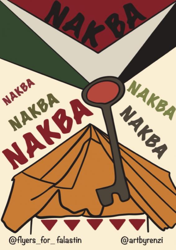 Nakba Nakba Nakba Nakba Nakba (by @artbyrenzi - 2024)