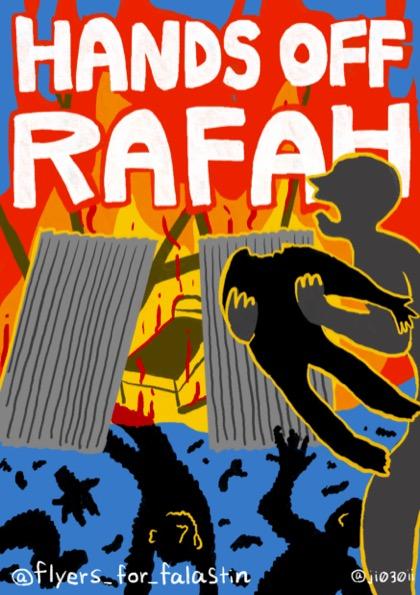 Hands Off Rafah - @ji030ii (by @ji030ii - 2024)