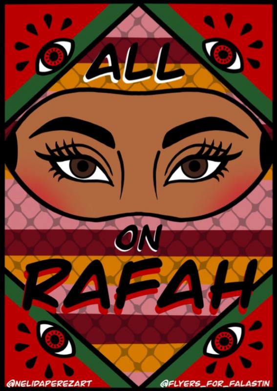 All Eyes On Rafah - @nelipaperezart (by @nelipaperezart - 2024)