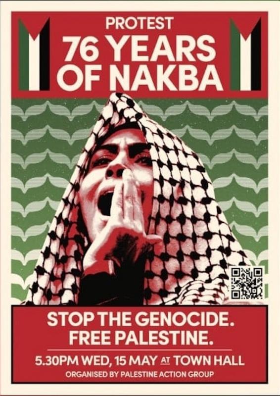 Protest - 76 Years of Nakba (by Research in Progress  - 2024)
