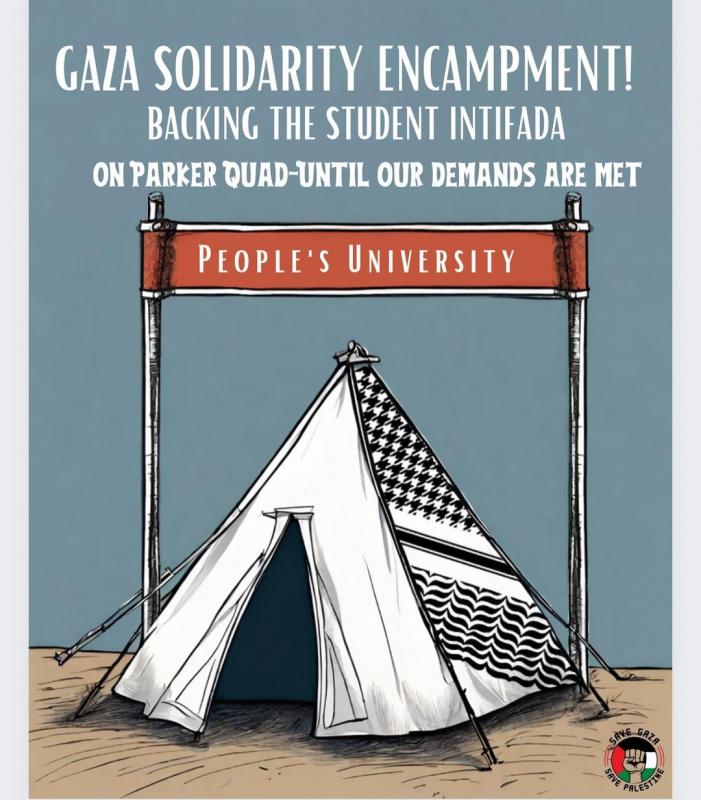 Gaza Solidarity Encampment! - SUNY New Paltz (by Research in Progress  - 2024)