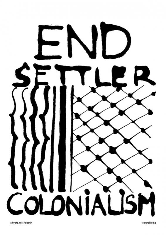 End Settler Colonization (by @aureliiee.g - 2024)