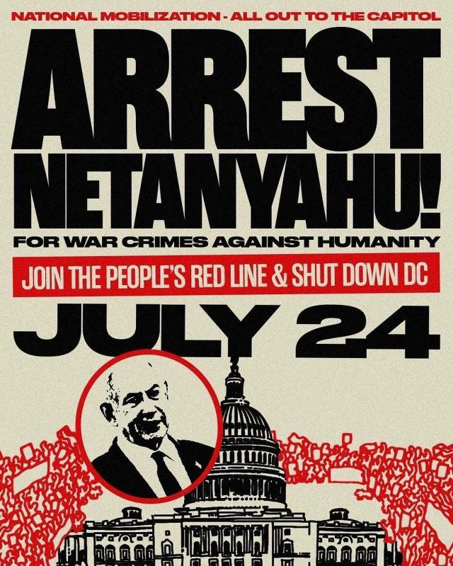 Arrest Netanyahu! - All Out to the Capitol (by Research in Progress  - 2024)