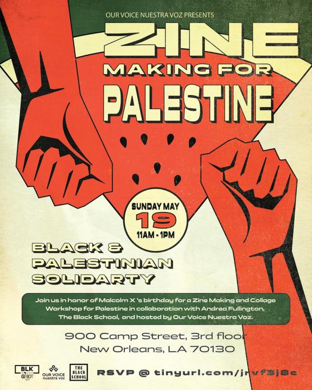 Zine Making for Palestine (by Research in Progress  - 2024)