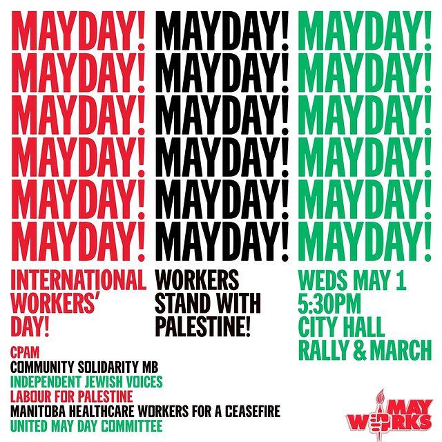 Mayday! Mayday! Mayday! (by Strike Poster Collective - 2024)