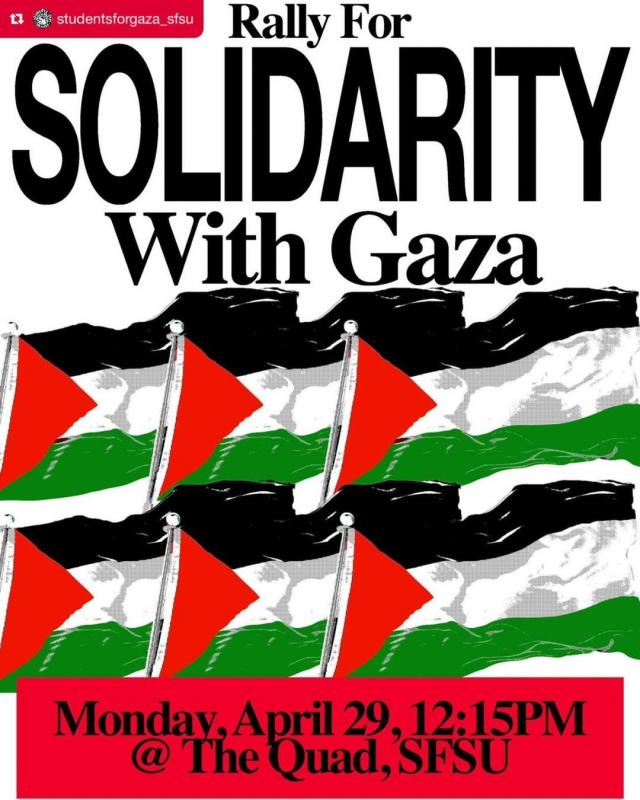 Solidarity With Gaza - SFSU (by Research in Progress  - 2024)