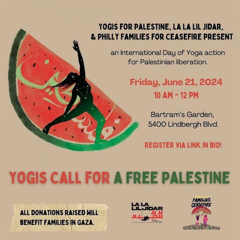 Yogis Call For A Free Palestine (by Research in Progress  - 2024)