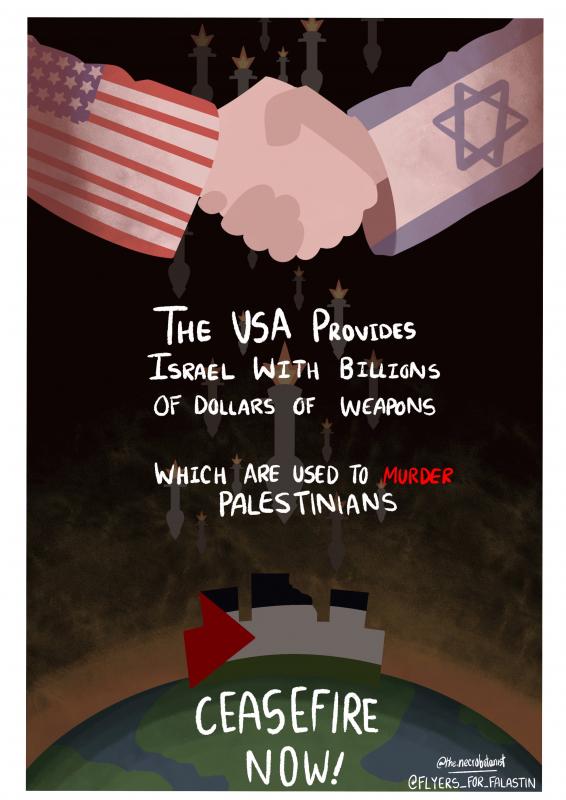 To Murder Palestinians (by @the.necrobotanist - 2024)