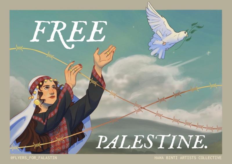Free Palestine - Hawa Binti Artists Collective (by Hawa Binti Artists Collective - 2024)