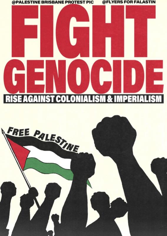 Rise Against Colonialism (by @palestine.brisbane.protest.pic - 2024)