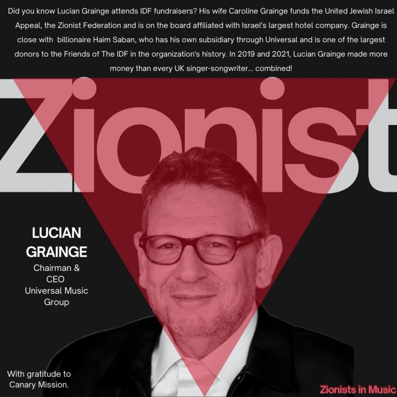 Lucian Grainge - Zionist (by Research in Progress  - 2024)