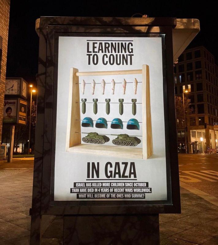 Learning To Count In Gaza (by Frank Riot - 2024)