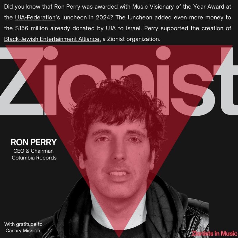 Ron Perry - Zionist (by Deliberately / Collectively / Anonymous - 2024)